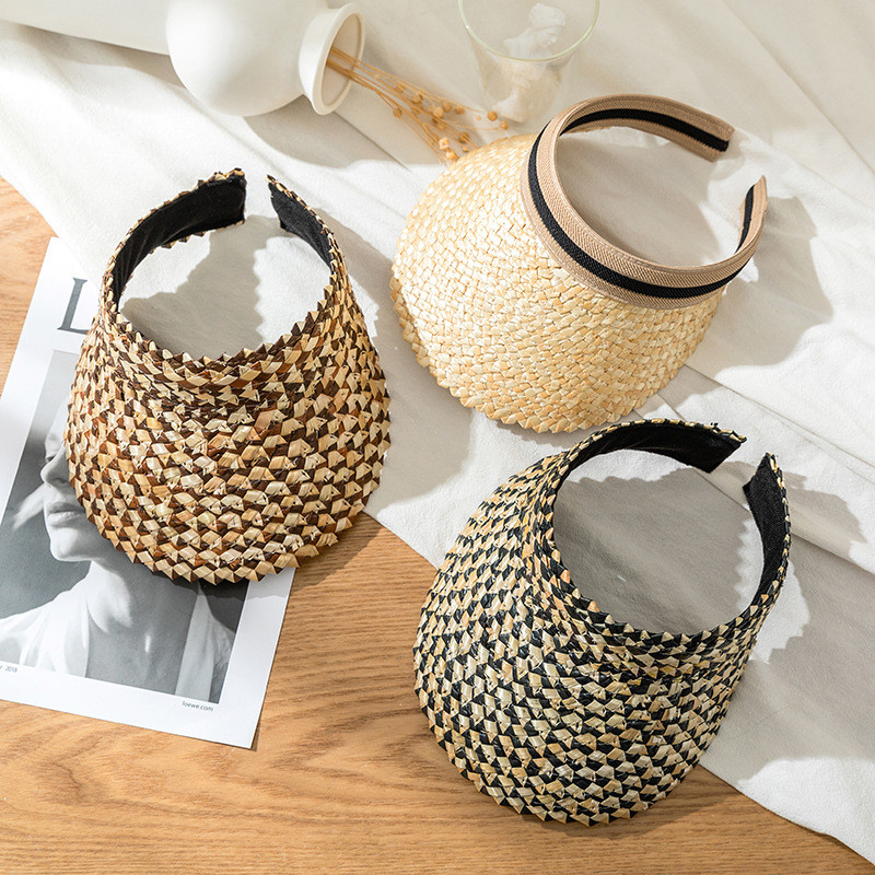 Tavasz nyár női napsapkák divat strand szalmakalap széles karimájú védősapkák kültéri sport horgász sapka Chapeau Femme