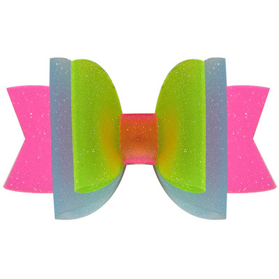 ncmama 3 inch funde cu coadă de pește cu jeleu Funde de păr impermeabile de vară Arce drăguțe de păr pentru fete Mini fundă de culoare solidă pentru copii