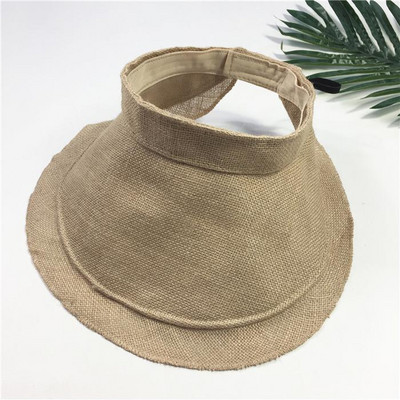 COKK Ljetne kape za žene Sklopivi prazan vrh za zaštitu od sunca Šešir za zaštitu od sunca Ženski šešir za plažu s UV zaštitom Vizir Chapeau Femme Novo