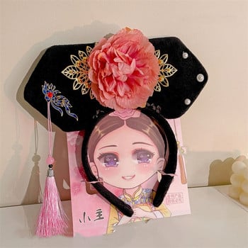 Καπέλα Φιόγκος Princess Headhoop Flower Headhoop αρχαίου στυλ Hanfu Hair Hoop Κινέζικο στυλ Headwear αντίκες κεφαλόδεσμος