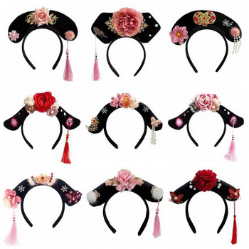 Καπέλα Φιόγκος Princess Headhoop Flower Headhoop αρχαίου στυλ Hanfu Hair Hoop Κινέζικο στυλ Headwear αντίκες κεφαλόδεσμος