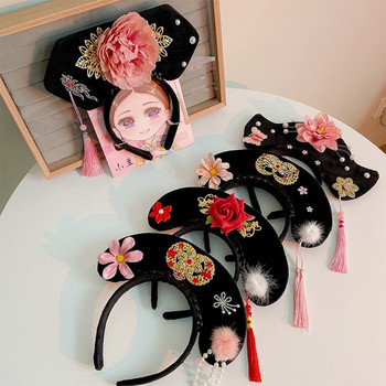 Καπέλα Φιόγκος Princess Headhoop Flower Headhoop αρχαίου στυλ Hanfu Hair Hoop Κινέζικο στυλ Headwear αντίκες κεφαλόδεσμος