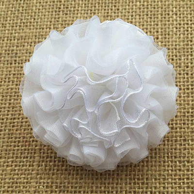 2gab 2016 Newly Arrival imitācija pērļu tills šifons mākslīgie ziedi Elegant Magic white flower Matu kraukšķīgi Aksesuāri