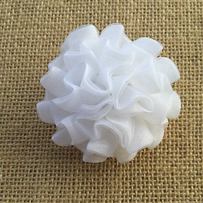 2gab 2016 Newly Arrival imitācija pērļu tills šifons mākslīgie ziedi Elegant Magic white flower Matu kraukšķīgi Aksesuāri