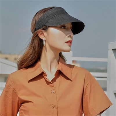 Vienkāršas modes vasaras dāmu saules cepures salokāmas brīvdienu brīvdienu pludmalē ar viziera vāciņu doba salmu cepure sievietēm