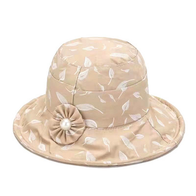 Ženski sklopivi šešir s kantom, ribarska kapa s šiltom na otvorenom, kapa s otisnutim poklopcem za glavu, majka, proljeće, ljeto, prozračna zaštita od sunca