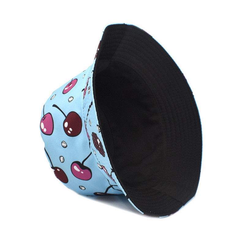 Pălărie cu găleată din bumbac, lavabil, lavabil, cu imprimeu de plajă, pentru femei, la modă de vară, pălărie de soare, pălărie cu găleată, pălărie neagră, neagră, neagră, pentru bărbați