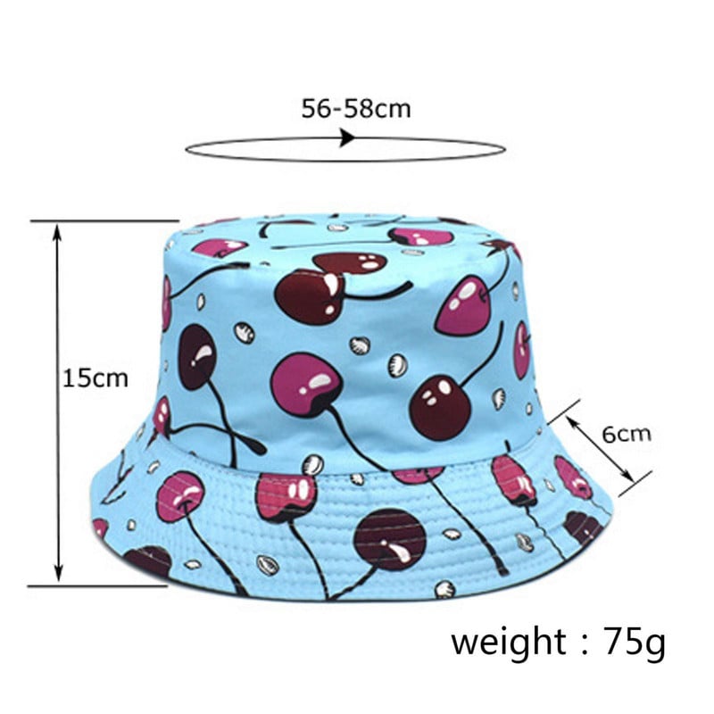Pălărie cu găleată din bumbac, lavabil, lavabil, cu imprimeu de plajă, pentru femei, la modă de vară, pălărie de soare, pălărie cu găleată, pălărie neagră, neagră, neagră, pentru bărbați