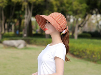 Ymsaid Ženski široki i veliki obodi Floppy Ljetni šešir za plažu Prazan cilindar Šešir od sunca Kapa s gumbima Ljetni šeširi za žene Anti-UV kapa sa šiltom Ženska