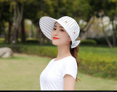 Ymsaid Ženski široki i veliki obodi Floppy Ljetni šešir za plažu Prazan cilindar Šešir od sunca Kapa s gumbima Ljetni šeširi za žene Anti-UV kapa sa šiltom Ženska