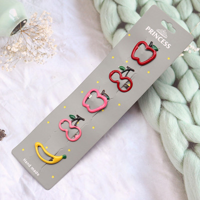 5 gab. Metāla sprādzes neslīdošas matu sprādzes, kas paredzētas bērniem, pusaudžiem, sievietēm, matu aksesuāri, jaukas konfekšu krāsas, karikatūras dizaina matu sprādzes