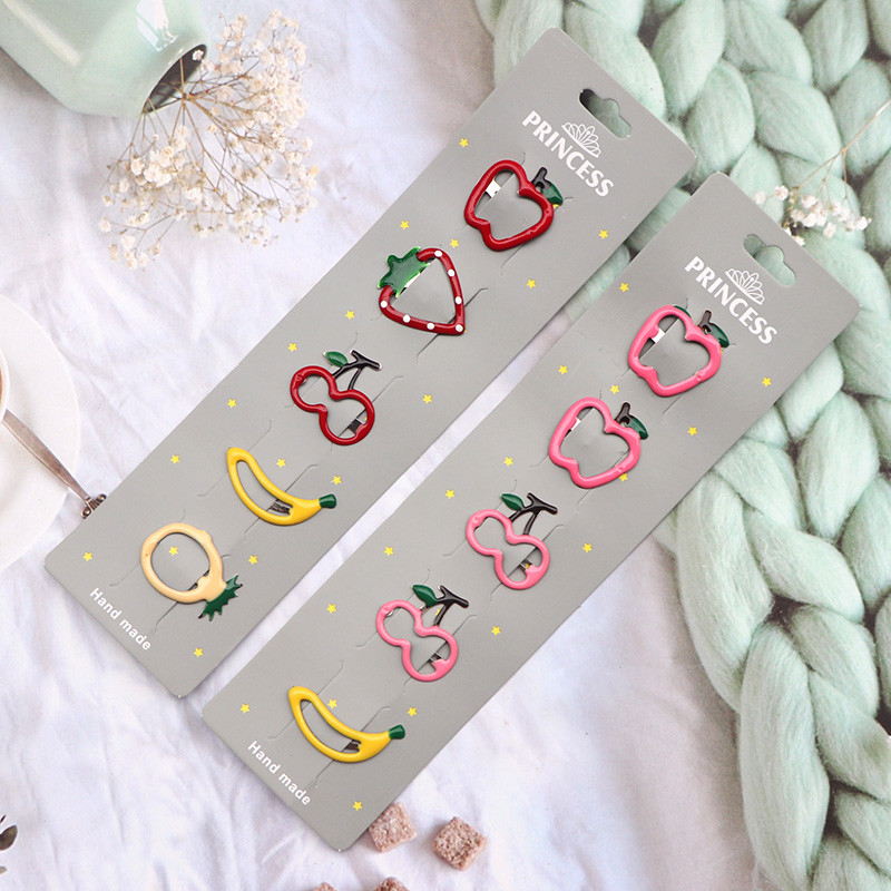 5 gab. Metāla sprādzes neslīdošas matu sprādzes, kas paredzētas bērniem, pusaudžiem, sievietēm, matu aksesuāri, jaukas konfekšu krāsas, karikatūras dizaina matu sprādzes