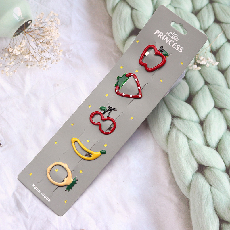 5 gab. Metāla sprādzes neslīdošas matu sprādzes, kas paredzētas bērniem, pusaudžiem, sievietēm, matu aksesuāri, jaukas konfekšu krāsas, karikatūras dizaina matu sprādzes