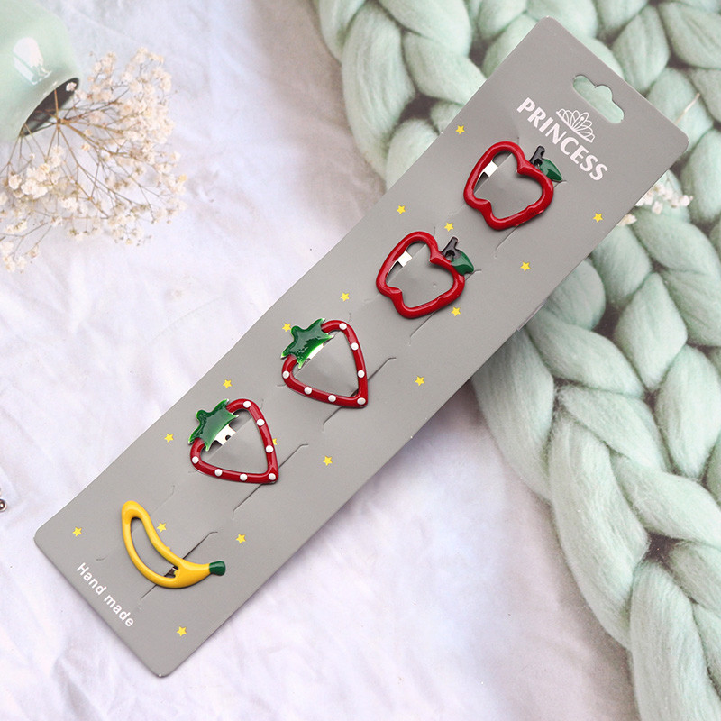 5 gab. Metāla sprādzes neslīdošas matu sprādzes, kas paredzētas bērniem, pusaudžiem, sievietēm, matu aksesuāri, jaukas konfekšu krāsas, karikatūras dizaina matu sprādzes