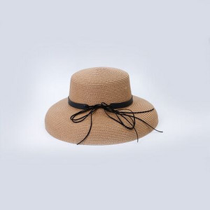 Ymsaid Ljetni slamnati šešir za žene Grace Fashion Elegantna mašna Lady Wide Brim Floppy Beach Ženski šešir od sunca