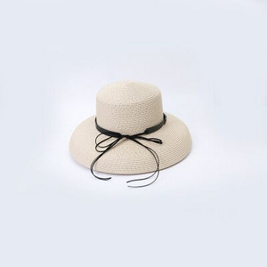 Ymsaid Ljetni slamnati šešir za žene Grace Fashion Elegantna mašna Lady Wide Brim Floppy Beach Ženski šešir od sunca