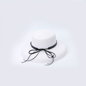 Ymsaid Ljetni slamnati šešir za žene Grace Fashion Elegantna mašna Lady Wide Brim Floppy Beach Ženski šešir od sunca