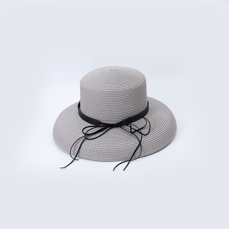 Ymsaid Ljetni slamnati šešir za žene Grace Fashion Elegantna mašna Lady Wide Brim Floppy Beach Ženski šešir od sunca