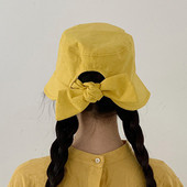 Novi ljetni ženski šešir s kantom, jednobojna kapa s mašnom na otvorenom, ženski šešir za sunčanje, ženski šešir za plažu, panama, ribarski šešir, putni šešir Femme Gorros