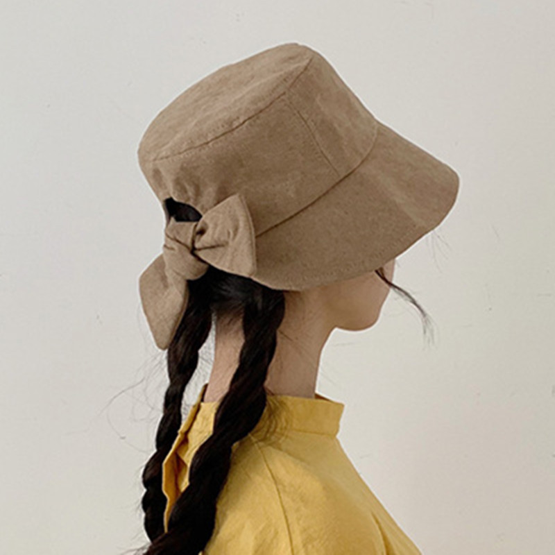 Novi ljetni ženski šešir s kantom, jednobojna kapa s mašnom na otvorenom, ženski šešir za sunčanje, ženski šešir za plažu, panama, ribarski šešir, putni šešir Femme Gorros