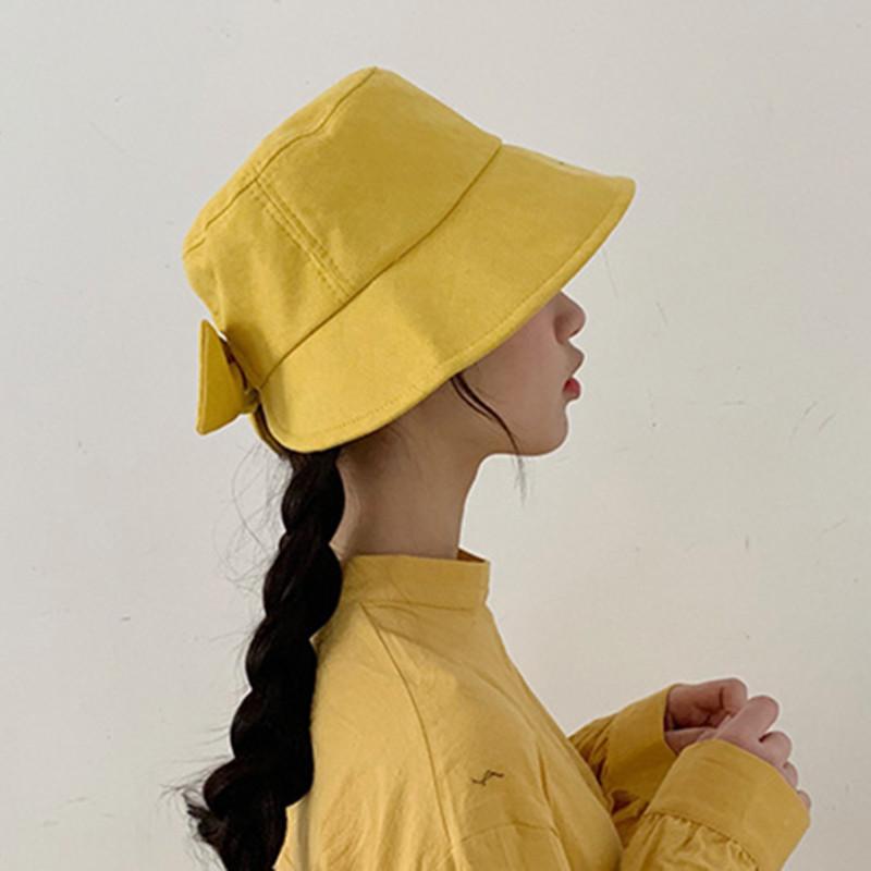 Novi ljetni ženski šešir s kantom, jednobojna kapa s mašnom na otvorenom, ženski šešir za sunčanje, ženski šešir za plažu, panama, ribarski šešir, putni šešir Femme Gorros