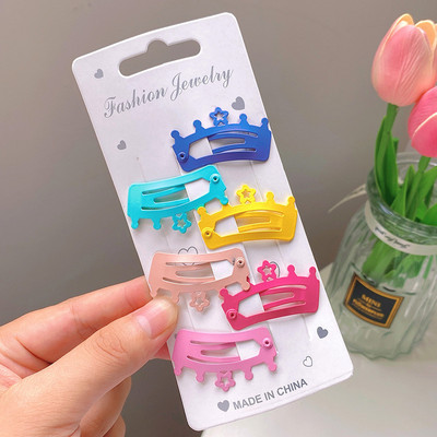 8/10db/készlet Aranyos színes csillag vízcsepp alakú hajcsat lányoknak gyerekeknek szép hajdísz hajtűk gyerekeknek hajkiegészítők