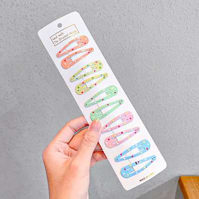 8/10db/készlet Aranyos színes csillag vízcsepp alakú hajcsat lányoknak gyerekeknek szép hajdísz hajtűk gyerekeknek hajkiegészítők