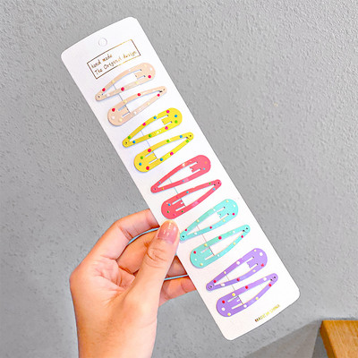 8/10db/készlet Aranyos színes csillag vízcsepp alakú hajcsat lányoknak gyerekeknek szép hajdísz hajtűk gyerekeknek hajkiegészítők