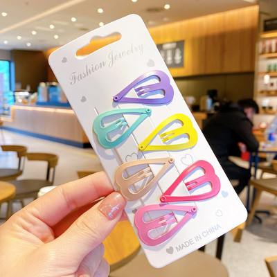 8/10db/készlet Aranyos színes csillag vízcsepp alakú hajcsat lányoknak gyerekeknek szép hajdísz hajtűk gyerekeknek hajkiegészítők