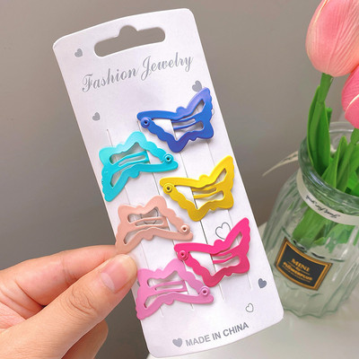 8/10db/készlet Aranyos színes csillag vízcsepp alakú hajcsat lányoknak gyerekeknek szép hajdísz hajtűk gyerekeknek hajkiegészítők