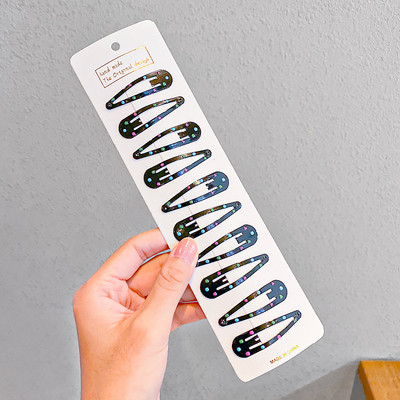 8/10db/készlet Aranyos színes csillag vízcsepp alakú hajcsat lányoknak gyerekeknek szép hajdísz hajtűk gyerekeknek hajkiegészítők