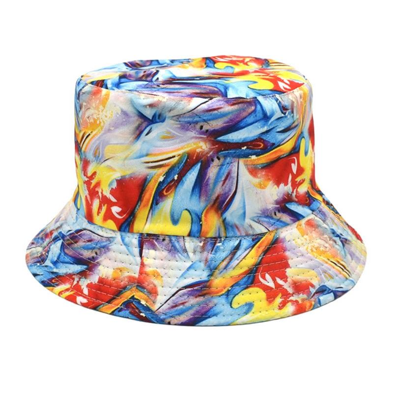 Pălărie de găleată drăguță, vopsită cu căpșuni, pălărie de pescar, bărbați și femei, îmbrăcăminte dublu față, modă, timp liber, protecție solară în aer liber