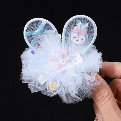Nove kopče za kosu sa slatkim zečjim ušima od organze za djecu, djevojčice, slatke princeze, ukosnice, kruna sa vještačkim dijamantima, modni dodaci za kosu, darovi