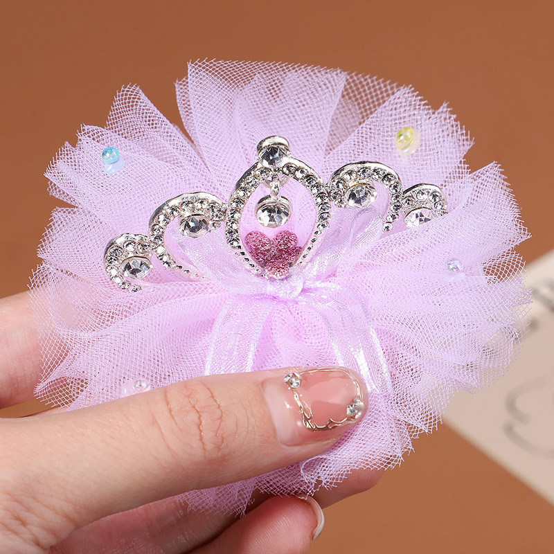 Nove kopče za kosu sa slatkim zečjim ušima od organze za djecu, djevojčice, slatke princeze, ukosnice, kruna sa vještačkim dijamantima, modni dodaci za kosu, darovi