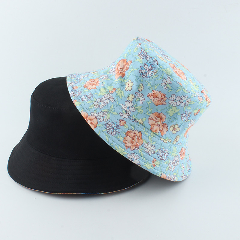 Unisex Harajuku reverzibilne šešire za ženu Ribarske kape Modni ribarski šešir s cvjetnim printom Panama Bob Chapeau