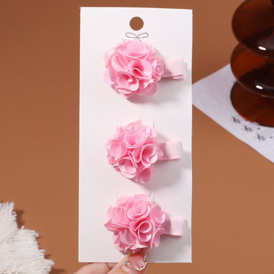 3 kom/set slatke latice cvijeća Ukosnice za djecu Djevojčice Slatke kopče za kosu od bisernog šifona Ukosnice Pokrivala za glavu Modni dodaci za kosu