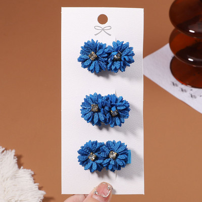 3 kom/set slatke latice cvijeća Ukosnice za djecu Djevojčice Slatke kopče za kosu od bisernog šifona Ukosnice Pokrivala za glavu Modni dodaci za kosu