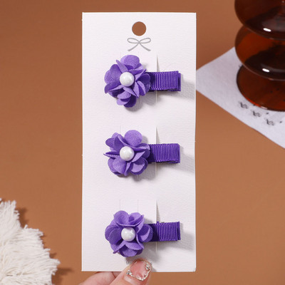 3 kom/set slatke latice cvijeća Ukosnice za djecu Djevojčice Slatke kopče za kosu od bisernog šifona Ukosnice Pokrivala za glavu Modni dodaci za kosu