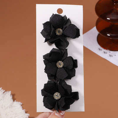 3 kom/set slatke latice cvijeća Ukosnice za djecu Djevojčice Slatke kopče za kosu od bisernog šifona Ukosnice Pokrivala za glavu Modni dodaci za kosu