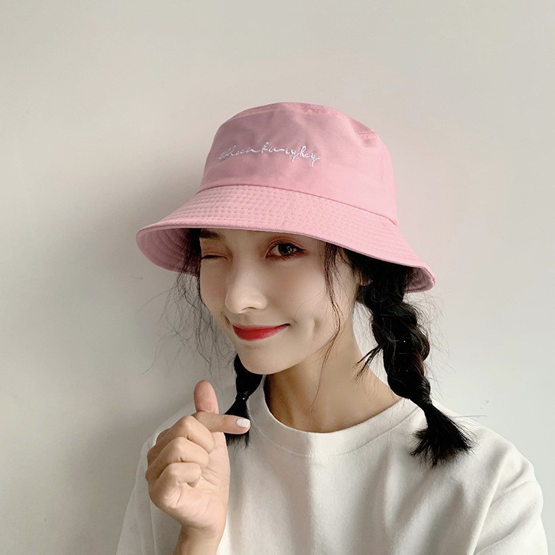 CNTANG 2022 nyári vödörsapka női divatos pamut betűs hímzés panama sapka női alkalmi kültéri napvédő halászsapkák