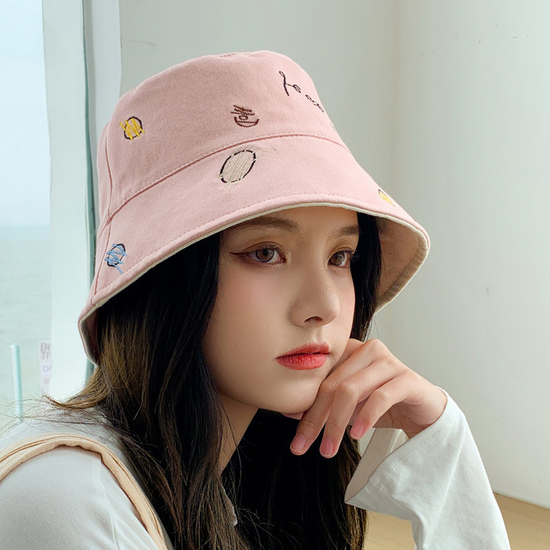 Dvostrani ženski Harajuku šešir s kantom Grafiti Ženski ribarski šešir Ljetni otvoreni Panama Hip Hop kapa Four Seasons Ženska kapa Poklon