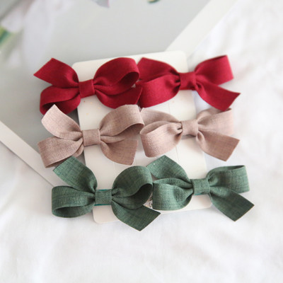 6db/szett Új női színes masni Hajtűk Lányok Szép hajcsatok Hajkötők Kötelek Fejfedők Korea Hajkiegészítők HajfogakJ128