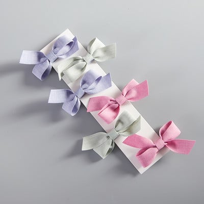 6db/szett Új női színes masni Hajtűk Lányok Szép hajcsatok Hajkötők Kötelek Fejfedők Korea Hajkiegészítők HajfogakJ128