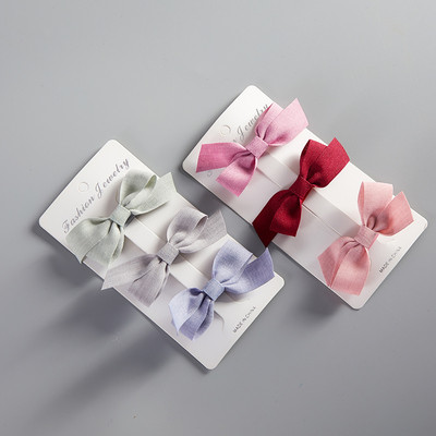 6db/szett Új női színes masni Hajtűk Lányok Szép hajcsatok Hajkötők Kötelek Fejfedők Korea Hajkiegészítők HajfogakJ128