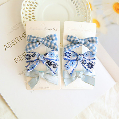 6db/szett Új női színes masni Hajtűk Lányok Szép hajcsatok Hajkötők Kötelek Fejfedők Korea Hajkiegészítők HajfogakJ128