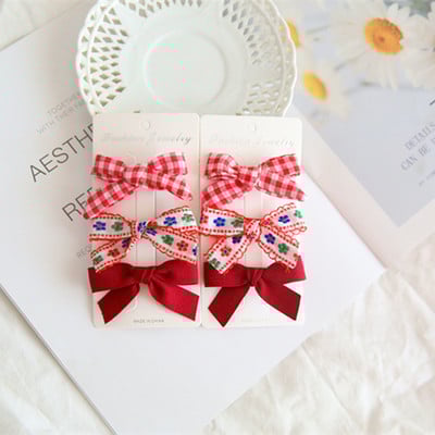 6db/szett Új női színes masni Hajtűk Lányok Szép hajcsatok Hajkötők Kötelek Fejfedők Korea Hajkiegészítők HajfogakJ128