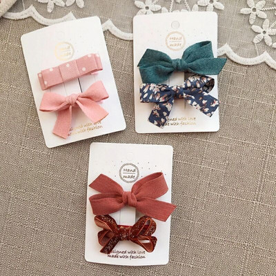 6db/szett Új női színes masni Hajtűk Lányok Szép hajcsatok Hajkötők Kötelek Fejfedők Korea Hajkiegészítők HajfogakJ128