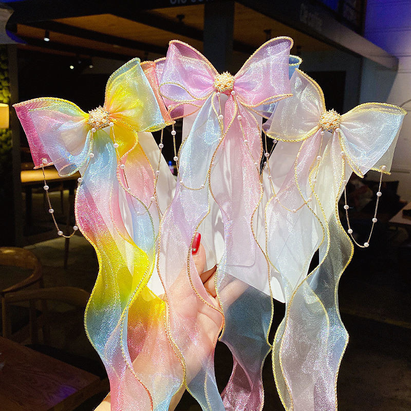 Dodaci za kosu Modna pokrivala za glavu Traka za glavu Djevojčice Djece Fiksirani rep Leptir mašna Kopice Slatka pletenica Princeza Nove ukosnice