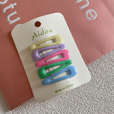 Bočna kopča u boji sladoleda jednostavna divlja slatka slatka izlomljena kosa za djevojčice šiške kopča sa strane kopča dječji set BB kopči