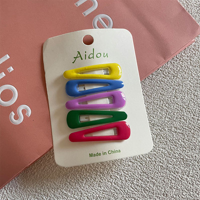 Bočna kopča u boji sladoleda jednostavna divlja slatka slatka izlomljena kosa za djevojčice šiške kopča sa strane kopča dječji set BB kopči